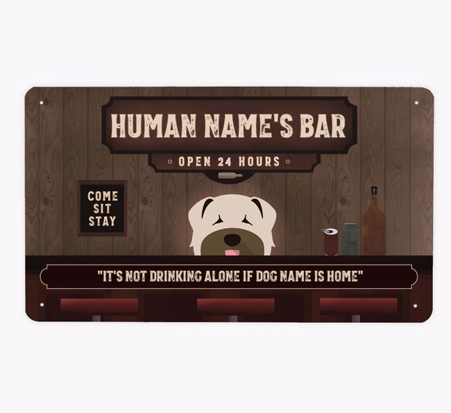 Vintage Bar: Personalized {breedFullName} Metal Sign